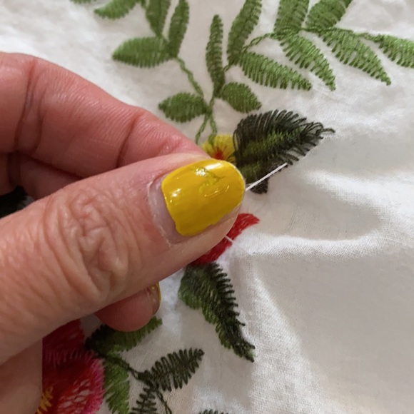 Zara embroidered floral top - Picture 4 of 4